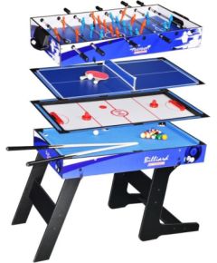 RoGer 4in1 Стол складной для игр Бильярд / Аэрохоккей / Футбол / Настольный теннис