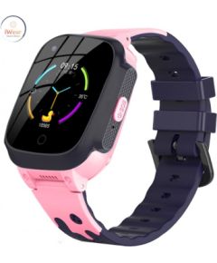 iWear   Y95 Pro 4G LTE Sim / GPS LBS WiFi Track IP67 Kids Watch&Phone Call HD Camera Pink