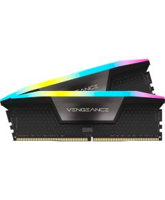 Corsair DDR5 - 32GB - 6600 - CL - 38 (2x 16 GB) dual kit, RAM (black, CMH32GX5M2B6600C38, Vengeance RGB, INTEL XMP)
