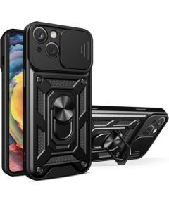 Hurtel -  Hybrid Armor Camshield case for Huawei nova Y90 armored case with camera cover black