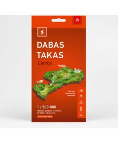 JĀŅa SĒta Dabas takas Latvija 1:500 000 Aktīvā tūrisma karte