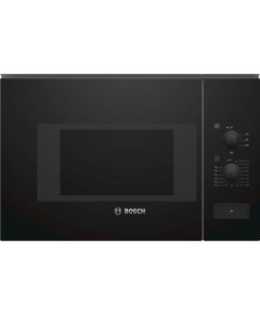 BOSCH BFL520MB0 Mikroviļņu krāsns, iebūvējama, 20L 800W melna