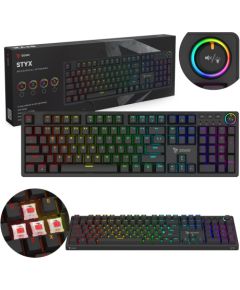 SAVIO STYX Mechanical Keyboard Outemu Red, Hot Swap, RGB
