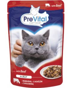 PREVITAL Beef in jelly - wet cat food - 100g