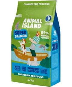 ANIMAL ISLAND Adult Medium Salmon - dry dog food - 12kg