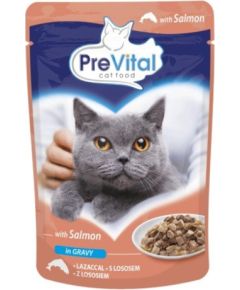 PREVITAL Salmon in gravy - wet cat food - 100g