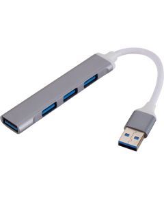 Goodbuy mini adapteris (sadalītājs) no USB 3.0 līdz 4 x USB 3.0 sudraba
