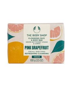 The Body Shop Pink Grapefruit Cleansing Face & Body Bar - Tuhé mýdlo na obličej a tělo 100.0g