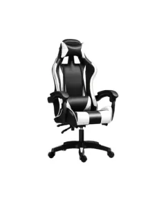 Krzesło biurowe ExtraLink EXTRALINK GAMING FOTEL GAMINGOWY BIUROWY OBROTOWY KUBEŁKOWY CZARNO-BIAŁY G-526