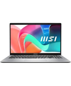 Notebook MSI Modern 15 F13MG CPU  Core i5 i5-1334U 1300 MHz 15.6" 1920x1080 RAM 16GB DDR4 SSD 512GB Intel Iris Xe graphics Integrated ENG Card Reader Micro SD Windows 11 Home Silver 1.7 kg MODERN15F13MG-430NL