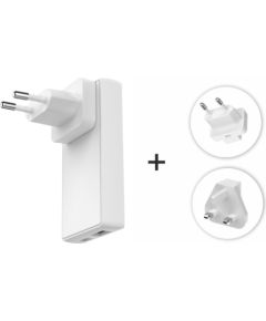 Swissten Travel Charger GaN USB-C / USB Tīkla Ceļojuma Lādētājs 65W