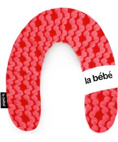 La Bebe™ Nursing La Bebe™ Rich Maternity Pillow Art.24427 White&Red ornament Подковка для сна, кормления малыша , 34x104 cm