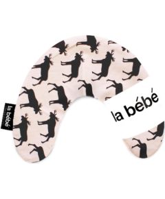 La Bebe™ Nursing La Bebe™ Mimi Nursing Cotton Pillow Art.3323 Elk Black/Gray Подкова для сна, кормления малыша 19x46 cm