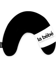 La Bebe™ Nursing La Bebe™ Mimi Nursing Cotton Pillow Art.78938 Solid black Подковка для сна, кормления малыша 19x46cm