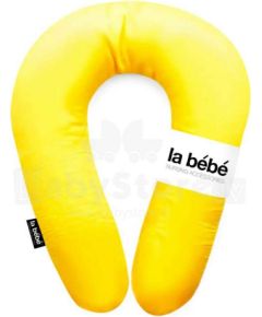 La Bebe™ Nursing La Bebe™ Snug Linen Nursing Maternity Pillow Art.78935 yellow Подкова для сна, кормления малыша 20x70cm из натурального 100% льна