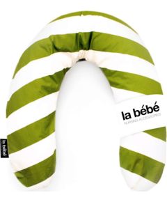 La Bebe™ Nursing La Bebe™ Rich Cotton Nursing Maternity Pillow Art.74271 White/Green Подкова для сна / кормления малыша 30x104 cm