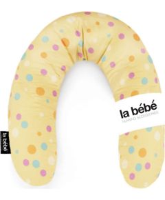 La Bebe™ Nursing La Bebe™ Rich Maternity Pillow Art.111357 Yellow Dots Подковка для сна, кормления малыша 30x104 cm