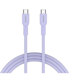 CANYON cable OnWire 60CL C-C 60W COLOR Braided 1m Purple