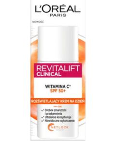 L'oreal Revitalift Clinical Brightening Moisturizer Vitamin C SPF 50+ - Denní ochranný fluid s vitaminem C 50ml