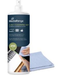 CLEANING LIQUID SCREEN 250ML/WITH CLOTH MR721 MEDIARANGE