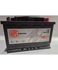 APE express 77Ah 780A 278x175x190-+ AEX77 Akumulators