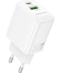 Charger Borofone BN29 30W USB-C/USB-A white