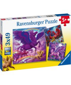 Ravensburger puzzle 3x49 pc Mythical Grandeur