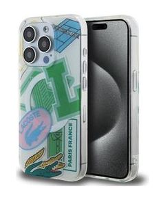 Lacoste LCHMP15LUPAN Hard Case Double Layer Patch priekš iPhone 15 Pro