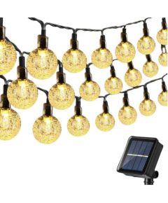 Elight   Garden Decor Solar IP65 LED glass balls (1cm) style bulb string light 11m 50pcs bulbs