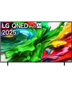 TV Set LG 75" 4K/Smart 3840x2160 Wireless LAN Bluetooth webOS Black 75QNED87A3B