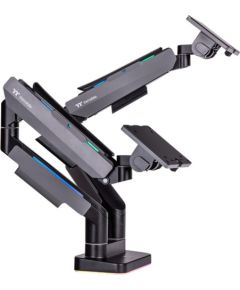Thermaltake Dual RGB Gaming Monitor Arm, monitor mount (black, for monitors 17" - 35")