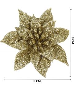 Новогоднее украшение "Poinsettia" Springos CA0725 11x11 см