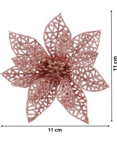 Новогоднее украшение "Poinsettia" Springos CA0724 11x11 см