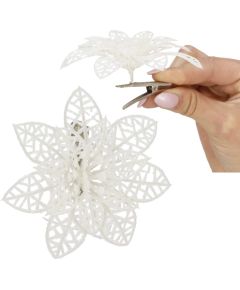 Новогоднее украшение "Poinsettia" Springos CA0723 11x11 см