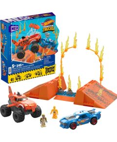 Mattel Mega Hot Wheels Monster Trucks Tiger Shark Kaskaderski skok HKF88