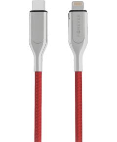OEM Forever Core Utra Fast MFI PD кабель USB-C - Lightning 1,5 м 2,4A красный