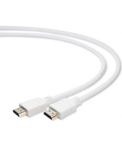 Gembird HDMI V2.0 male-male cable with gold-plated connectors 3m, CU white