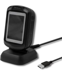 Qoltec 50864 Desktop QR & Barcode Scanner | USB