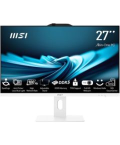 MSI AIO AP272P 14M-1029EU i5-14400 27" IPS LED FHD Non-Touch Anti-Glare 16GB SSD500GB M.2 AX211 WiFi 6E Windows 11 Pro White