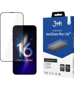 Защитное стекло дисплея 3mk Hard Glass Max Lite Apple iPhone 16 Pro/17 черное