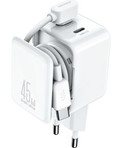 Сетевая зарядка Joyroom JR-TCL05 45W 2xUSB-C белая