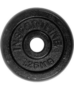 Čuguna svaru plāksne inSPORTline CastCzech 1,25 kg 30 mm