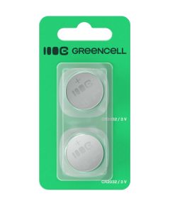 Baterijas Green Cell 2x Lithium CR2032 3V 220mAh