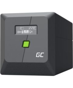 Nepārtrauktas barošanas bloks Green Cell PowerProof LCD UPS 1000VA 600W USB 2x Schuko + 2x IEC