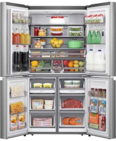 Hisense RQ758N4SBSE Side-by-Side 179cm Inox NoFrost Ledusskapis