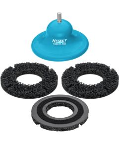 Hazet wheel hub grinder (base body + 3 grinding wheels), 160mm (blue, 4-part, 11mm external hexagon)