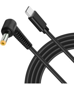 Кабель для зарядки ноутбука Fusion USB-C то HP 4,8 x 1,7 мм | 18,5 В - 20 В | 100 Вт | 1.8m