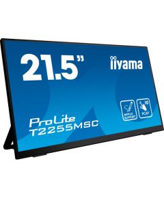 Iiyama ProLite T2255MSC-B1 - 21.5 - black, Full HD, IPS, HDMI, DisplayPort
