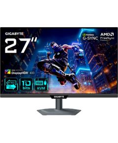 GIGABYTE M27UP 27” 4K UHD Gaming Monitor - Dual Mode (4K 160Hz or FHD 320Hz), 3840 x 2160, 1ms, 350 cd/m², FreeSync Premium Pro, DisplayHDR400, HDMI 2.1, Displayport 1.4
