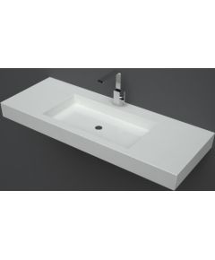 Vispool izlietne, 1200x450 mm, balta akmens masas